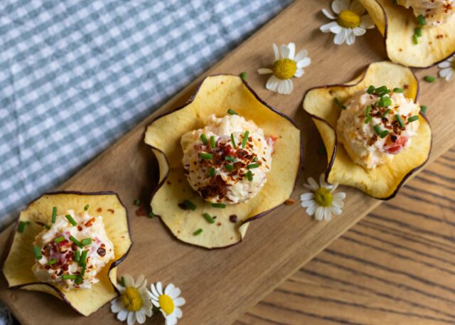 Our spring recipe series starts here: These Sweet Pepper Drop Cheese Bites — a fun little upgrade on pimento cheese (minus the pimentos - not our jam) are stacked on crisp dried apples and dusted with paprika, Aleppo pepper, and fresh chives. Sweet, smoky, and a little playful, they’re a natural match for the mineral, lifted character of our 2024 Sauvignon Blanc.

Perfect for Mother’s Day brunches, Kentucky Derby parties, or warm backyard hangs, this lineup was made for sunny tables and chilled glasses. 

This is recipe one in a four‑part series. Stay tuned…

Get the recipe at gardwine.com/blog