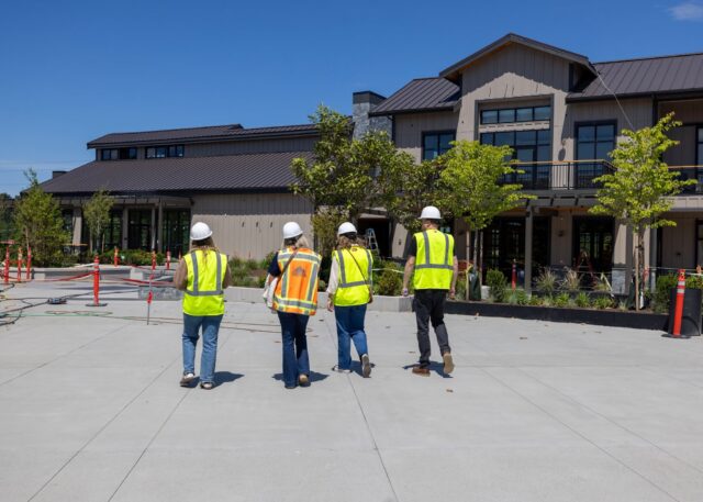 Checked out our new space at The Yard at Harvest in its build‑out phase. Framing: Up. Electricity: In. Excitement levels: High. Hard hats: Unreasonably good‑looking. 

Here are a few snaps from the visit — the countdown to opening is officially on!🎉🥂