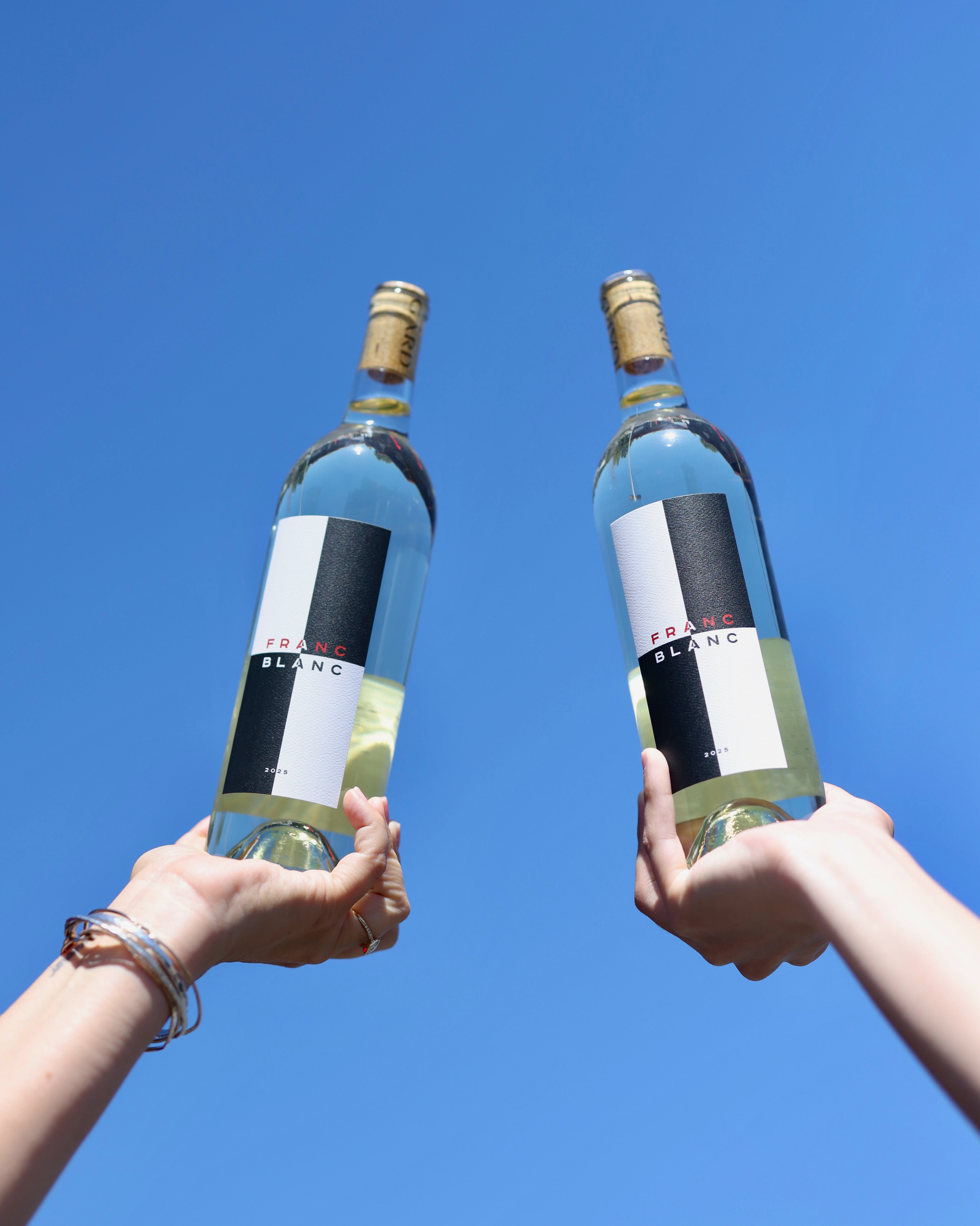 New vintage, new look: 2025 Franc Blanc is here!🎉🥂 
Cabernet Franc may be known as a red grape, but with gentle pressing and minimal skin contact, it becomes something unexpected — bright, expressive, and full of lift. The new label mirrors that transformation with bold black‑and‑white geometry and a nod to the grape’s familiar identity.

In the glass: Asian pear, white nectarine, honeydew, lemongrass, spearmint, white flowers, and lemon zest. Fresh, layered, and confidently unconventional.

$28 • 100% Cab Franc • Stoneridge Vineyard 
Pair with fresh salads, seafood, or herb‑forward dishes

Now pouring and available to purchase!