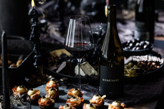 Eerie October begins… 💀🍷 
Meet The Watchers: our creepy‑delicious mushroom “eyeballs” wrapped in crispy prosciutto and paired with dark, brooding 2022 Boneyard Syrah.

Recipe 1 of our annual spooky pairings series is officially live! Get this recipe at www.gardwine.com/blog and keep an 👁️ out each week for the next one...